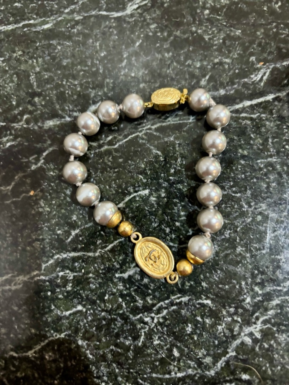 Mixed Metal Charm & Bead Bracelet Duo - Gold & Silver Tones - Picture 2 of 4